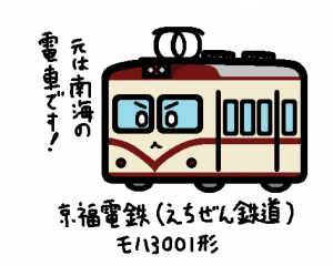 京福電鉄（えちぜん鉄道） モハ3001形