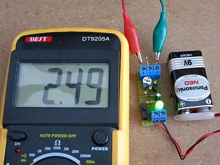 DT9205Aで基準電圧を測定