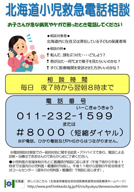 北海道小児救急電話相談