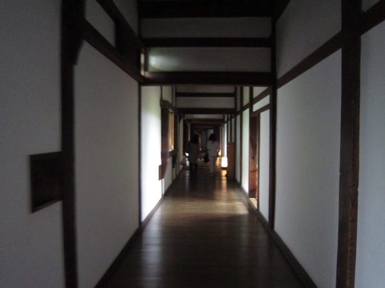 姫路城　西の丸　百軒廊下内部