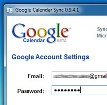 google calendar sync screenshot