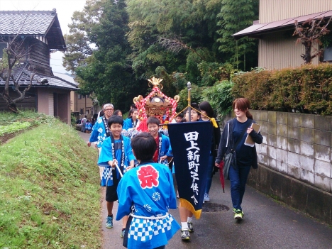 田上秋祭り2016子供神輿(1)