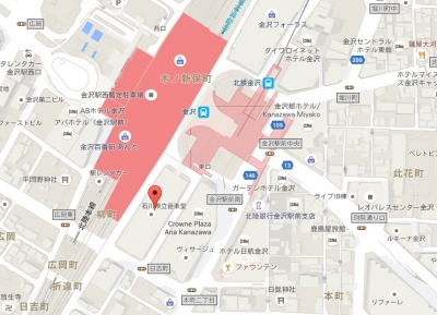 石川県立音楽堂地図